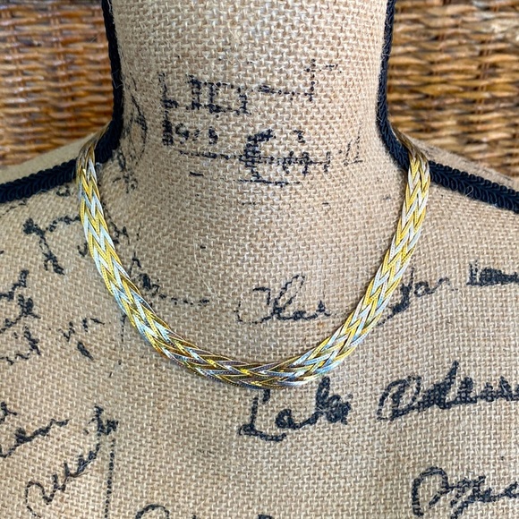 8.5” gold and silver Italy 925 - Picture 1 of 4